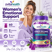 Gummies de suppléments de Cortisol à Marque Blanche, Vente en Gros, Véganes, Sans Sucre, Saveur Baies et Lavande pour Femmes, OEM