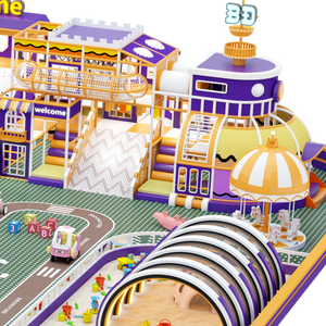 สนามเด็กเล่นในร่ม Aoleao Custom Fairy Wonderland พร้อมสระบอล สไลเดอร์ ทรายปีนป่าย สำหรับเด็ก รับน้ำหนักได้ 500 กก. ของเล่นนุ่มนิ่ม ได้รับการรับรองมาตรฐาน CE TUV PCP - Product Image 2