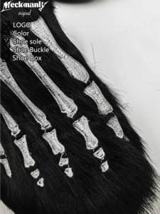 Pantuflas de Felpa Personalizadas 2026, Sandalias Cálidas con Bordado y Forro de Peluche Suave para Hombre - Product Image 2