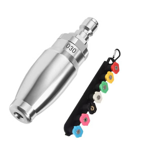 Nouveau nettoyeur haute pression 3.0 <span class=keywords><strong>eau</strong></span> chaude et froide 3600PSI avec <span class=keywords><strong>buse</strong></span> de rotation en acier inoxydable 1/4 ''Quick Connect 7 Orifice de pulvérisation - Product Image 2