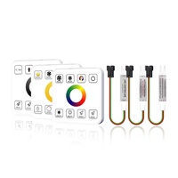 Contrôleur Mini RF Sans Fil Dimmable pour LED Effet Eau Courante (Simple/CCT/RGB) avec Fonction Cascade et Retour d'Eau à Arrêt Automatique
