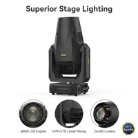 Projecteur mobile DMX512 Stagelight Acme XA-600led en métal, puissance 600W, garantie 1 an, idéal pour les grandes manifestations et événements festifs