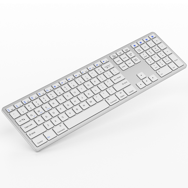 New Customized Azerty French Magic Keyboard with Numeric Keypad USB 2.0 Wireless for 3.0