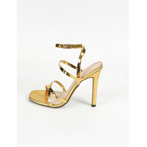 <span class=keywords><strong>Sandalias</strong></span> <span class=keywords><strong>Romanas</strong></span> de Tacón Alto y Tiras Finas Cruzadas para Mujer, Talla Grande, Punta Abierta, Verano - Product Image 5