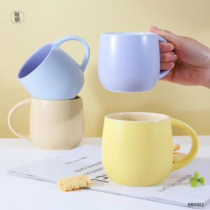 Mug en céramique nordique sur mesure 301-400 ml, finition mate avec cuillère, cadeau pour la maison, utilisation café DB0902 - Product Image 2
