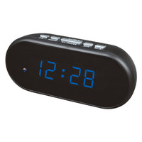 Jam Alarm meja elektronik tampilan Digital LED 0.9 inci