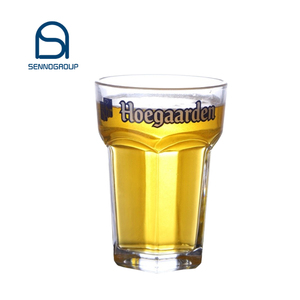 Tazas de vidrio templado octagonal para beber cerveza, vaso de vidrio para beber irrompible con logotipo, gran oferta - Product Image 1