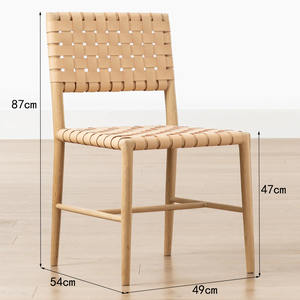 Madeira maciça de Midcentury americana que janta a cadeira estilo antigo durável ecológico do Wabi-sabi para o B & B Restaurantes Café Lojas Hotéis - Product Image 4