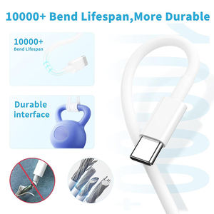 Câble de charge rapide USB C vers USB C 6FT 60W 5A Charge rapide Conducteur en cuivre pur Gaine en PVC pour téléphone portable Banque d'alimentation - Product Image 3