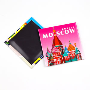 Fábrica Fornecedor Design Personalizado Rússia Moscou Ímã De Geladeira De Tin quadrado Tinplate Geladeira Ímã - Product Image 2
