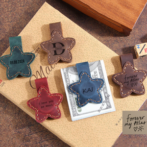 Pince à billets magnétique pour hommes en forme de cœur en cuir PU pour femmes Pince à billets pour <span class=keywords><strong>portefeuille</strong></span> Cadeau d'anniversaire pour lui - Product Image 2