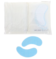 En gros, Patchs isolants pour extensions de cils en collagène, en tissu non tissé, film noir, transparents, pour l'espacement des faux cils