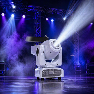 Luz Móvil Gobo de Baja Potencia de 30W, 7 Colores, 7 Gobos, Efecto de Movimiento Lento, para Bar, KTV, Fiestas, 9 Canales DMX512 - Product Image 1