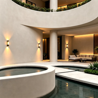 Enduit de ciment inorganique fin moyen VALIDEA, plat, pour revêtement écologique à base de ciment pour l'intérieur/l'extérieur, résistant aux intempéries