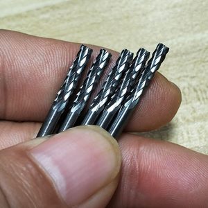 Fraise miniature à double fente RUIMENG en carbure de tungstène et aluminium, tige de 1/8 po, dentée cylindrique, pour outils rotatifs - Product Image 4