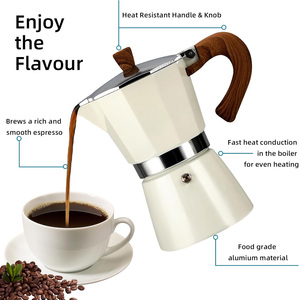 Cafetière <span class=keywords><strong>Moka</strong></span> en aluminium 3 tasses, style Milano, pour cuisinières à gaz, électriques et vitrocéramiques (incompatible induction) - Product Image 3
