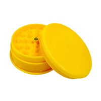 Broyeur à tabac manuel en plastique à 3 couches, accessoires pour fumeurs, 40mm/60mm, à dents pointues, pour herbes sèches et plates