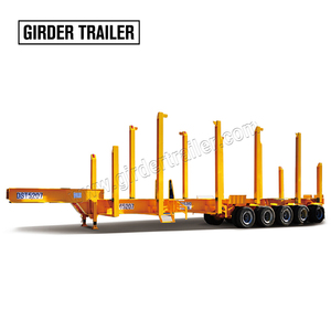 Remorque semi-remorque à cinq essieux à col de cygne en acier de 60 tonnes pour le transport de grumes à <span class=keywords><strong>vendre</strong></span> - Product Image 3