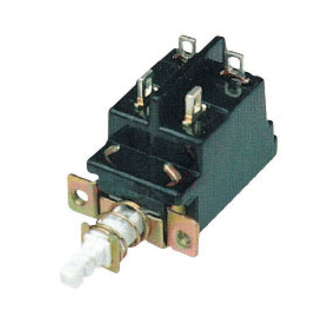 KDC-A04 20-2 Welding Foot Light Hole 2Pin Self-locking Lockless Switch Straight Key Button Switch Horizontal Key Switch