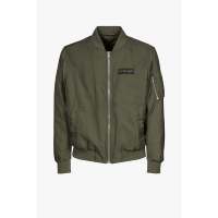 Jaket Bomber VR46 Core Green Pria 100% Poliester