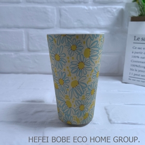 Eco Friendly riutilizzabile viaggio tazza di caffè 12oz RPET portare via tazze di bambù per andare tazze per il succo di caffè bevanda fredda tazza - Product Image 2