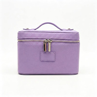 Trousse de Maquillage de Luxe, Organisateur de Cosmétiques de Voyage avec Porte-Pinceaux, Grande Capacité, Boîte de Rangement Beauté pour Femmes