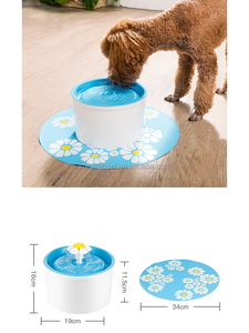 2.4L USB Distributeur d'eau pour <span class=keywords><strong>chat</strong></span> avec lumière LED Filtrage automatique de l'eau vive fontaine d'eau pour animaux de compagnie - Product Image 4