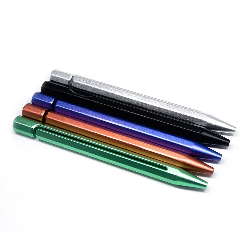 أقلام ألمنيوم فارغة بألوان أنودة حسب الطلب ، مستلزمات أقلام