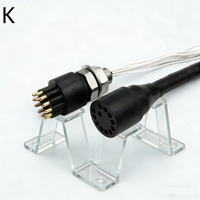 Connecteur Subconn en acier inoxydable étanche, prise circulaire BH12F IL8M, connecteur de câble humide enfichable sous-marin pour ROV