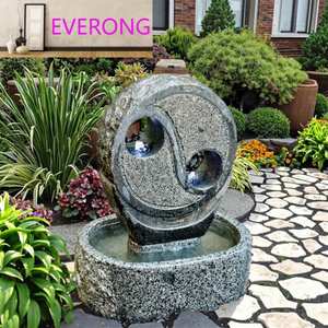 Wasserfall brunnen aus natürlichem Granitstein im Freien Rechteckiges <span class=keywords><strong>Bali</strong></span>-Becken mit fließendem Wasserspiel für Garten ornamente - Product Image 3