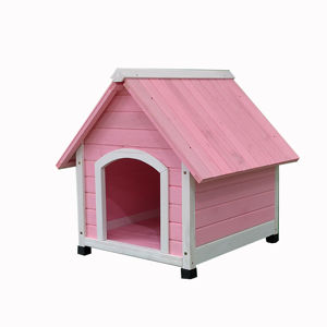 Bonita Casa de perro de madera para exterior - Product Image 1