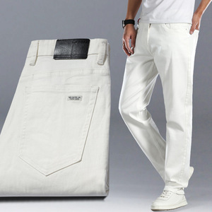 Pantalons habillés décontractés pour hommes de haute qualité, <span class=keywords><strong>pantalon</strong></span> <span class=keywords><strong>chino</strong></span> blanc slim pour le travail, <span class=keywords><strong>pantalon</strong></span> d'affaires pour hommes - Product Image 2