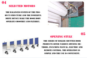 <span class=keywords><strong>Porte</strong></span> résistante aux ouragans, <span class=keywords><strong>porte</strong></span> à enroulement en aluminium industriel, <span class=keywords><strong>porte</strong></span> à enroulement électrique coupe-vent pour atelier, usine, devanture de magasin - Product Image 5