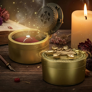 Nouvelle boîte à bijoux magique mystérieuse à cinq serpents, avec interrupteur rotatif, couleurs or/argent au choix, idéale pour anniversaire/mariage - Product Image 4