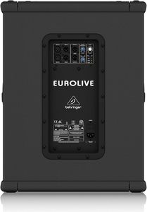 ซับวูฟเฟอร์ Behringer EUROLIVE B1500XP กำลังขับสูง 3000 วัตต์ ขนาด <span class=keywords><strong>15</strong></span> นิ้ว ลำโพง <span class=keywords><strong>Turbosound</strong></span> พร้อมครอสโอเวอร์สเตอริโอในตัว - Product Image 4