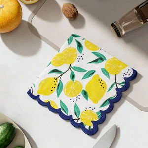Servilletas de Papel Desechables de 2 Capas con Diseño de Limón, Color Amarillo Cítrico, Estilo Bolsa, Servilletas Decorativas para Cócteles, Cumpleaños y Celebraciones - Product Image 4