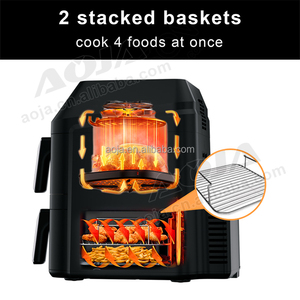 AOJA Consumer Report Best <span class=keywords><strong>Cosori</strong></span> <span class=keywords><strong>Freidora</strong></span> de aire de doble pila 10l Eléctrica <span class=keywords><strong>Sin</strong></span> <span class=keywords><strong>aceite</strong></span> <span class=keywords><strong>Freidora</strong></span> de aire doble inteligente Digital con cesta Doble - Product Image 3