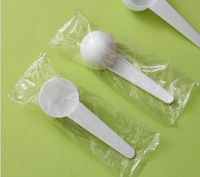 Usine En Gros 1 gramme 2ml Transparent En Plastique Tête Cuillère À Mesurer Sel Oral Sirop Sucre Lait En Poudre Cuillère