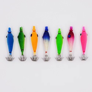 Egi Squid Jig Hook Artificiel Bois Crevettes Lumineux Squid Jig <span class=keywords><strong>Balance</strong></span> Egi Squid Jig - Product Image 3