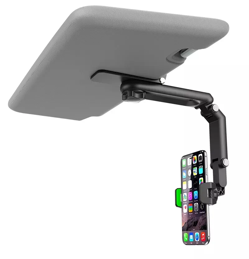 Universal Desk Mobile Phone Holder Car Mirror Visor Phone Stand 1080 Rotation Car Clip Sun Visor Cell Phone Holder