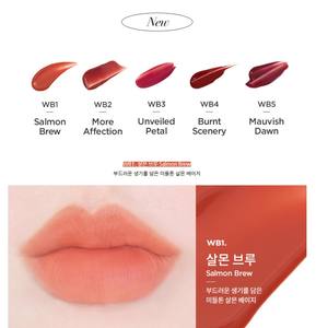 Tinte Labial MERZY WATERY BLUR SALMON BREW, Tinte Líquido K Beauty de 4 ml, Acabado Natural de Larga Duración, Aplicación Modular - Product Image 2