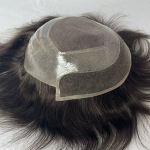 Toupee de Encaje Mono con Base Fina para Hombre, Venta de Fábrica - Product Image 4