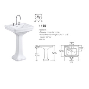 2022 CUPC Ensemble WC et lavabo deux pièces, WC américain à siphon, WC de salle de bain, WC chinois pour filles - Product Image 3