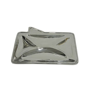 Bandeja DE SERVICIO DE ALUMINIO plateada de diseño para restaurante y Hotel en casa para uso decorativo de artículos de servicio - Product Image 2