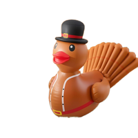 Décoration extérieure géante gonflable en PVC personnalisable pour Thanksgiving : Canard et Queue de Dinde