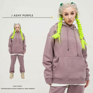 Sudaderas con capucha de color sólido transpirables lisas en blanco sueltas de gran tamaño de primavera y otoño para hombres - Product Image 1