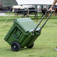 Kuer 45L glacière à roues froide et chaude mousse PU de qualité alimentaire pour le stockage de la glace