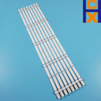 Bandes LED TV ARCELIK 55 "DRT _ REV0.1 pour 55GUB8852 W8867 ZVB65600-AA ARCELIK A55L 8740 Bande LED de rétroéclairage TV à réparer