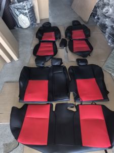 Housse de siège de voiture en cuir pleine couverture, siège Recaro, housse automobile durable et confortable, adaptée à HONDA/TOYOTA/LEXUS/MAZDA/<span class=keywords><strong>BMW</strong></span>/AUDI - Product Image 5