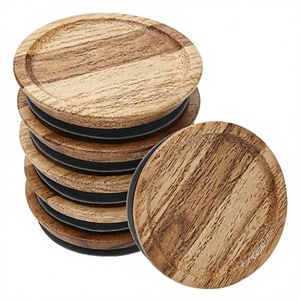 Custom Silicone Reusable Regular Mouth Rustic Design Multifunction Wooden Lid <b>Mason</b> <b>Jar</b> for Kitchen Storage <b>Large</b> Capacity - Product Image 2